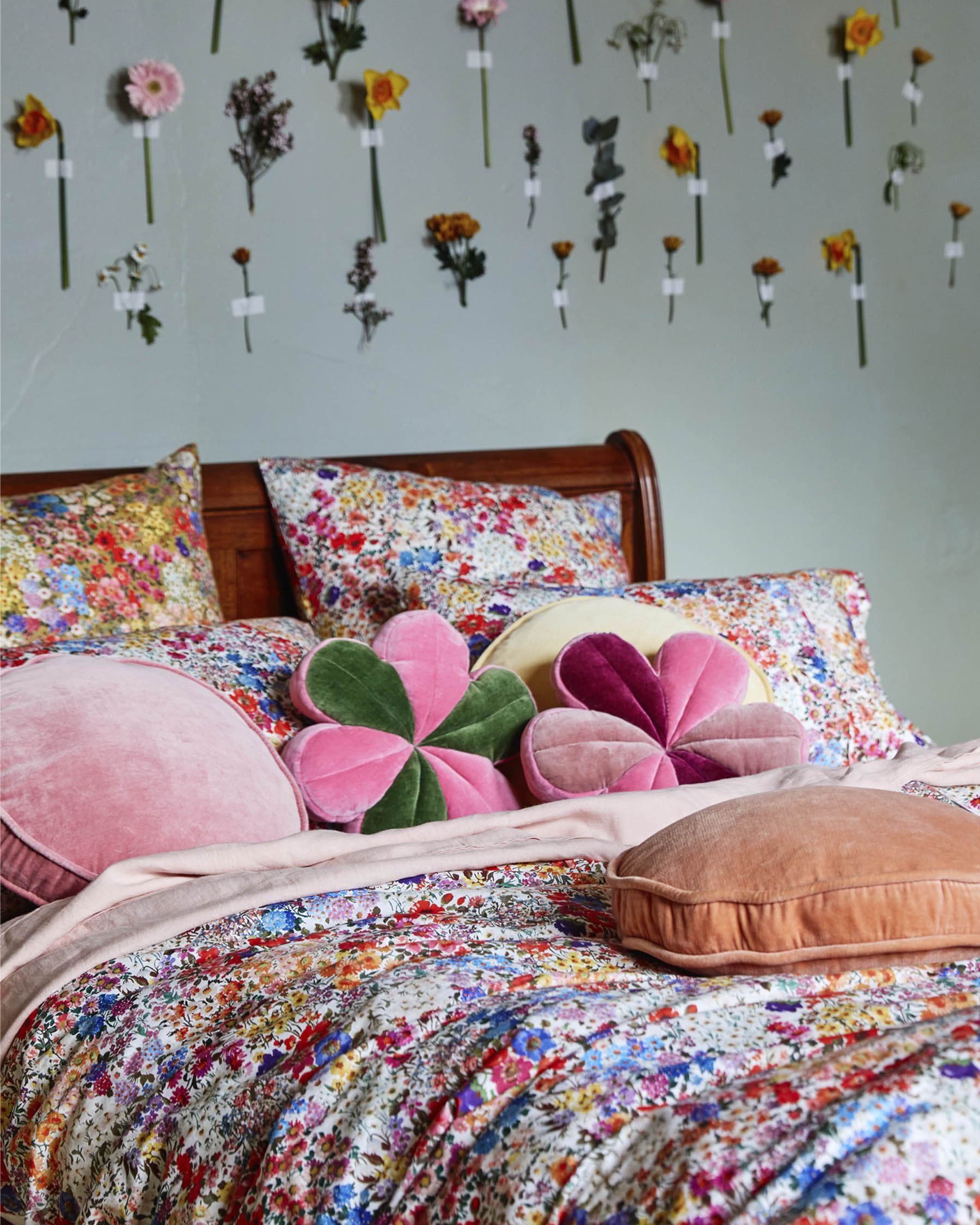 Forever Floral White Organic Cotton Quilt Cover Kip & Co. Ro Haus