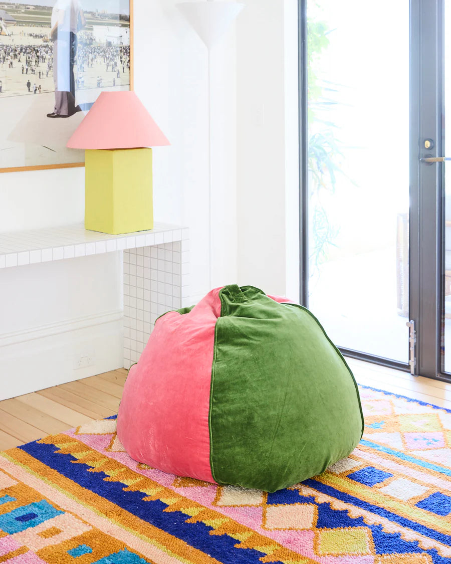 Prickly Pear Velvet Beanbag - Kip & Co.