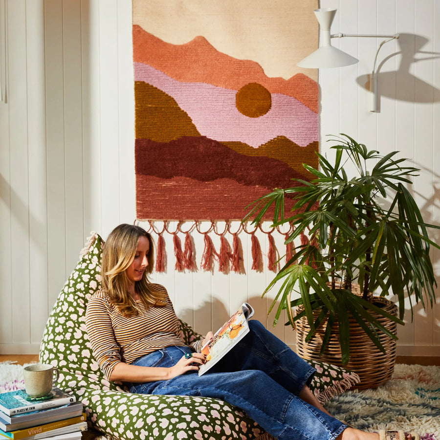 Lago Printed Bean Bag - Sage & Clare