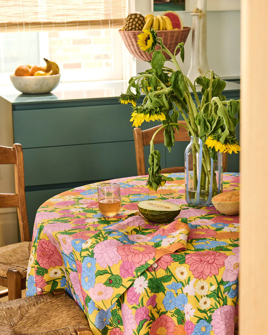 Follow The Sun Yellow 4P Napkin Set - Kip & Co.