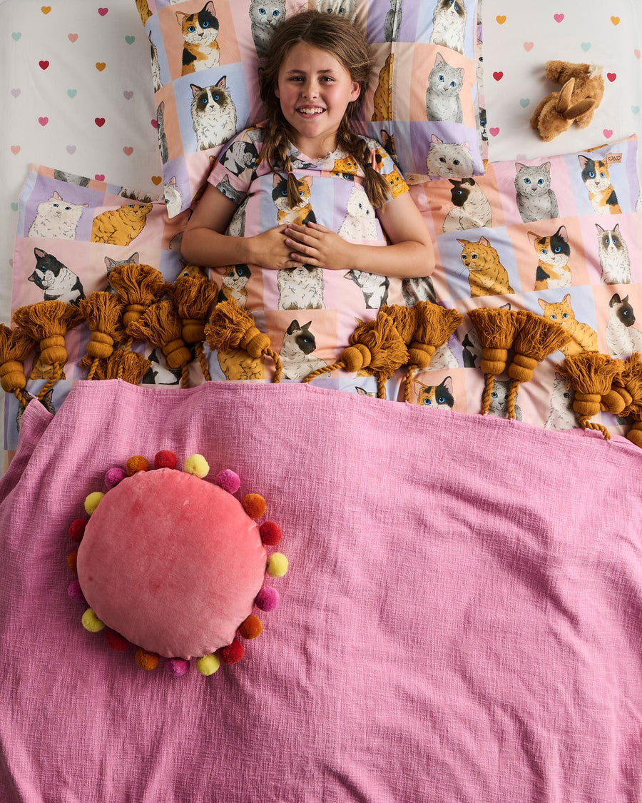 Sunset Delight Tassel Throw - Kip & Co.