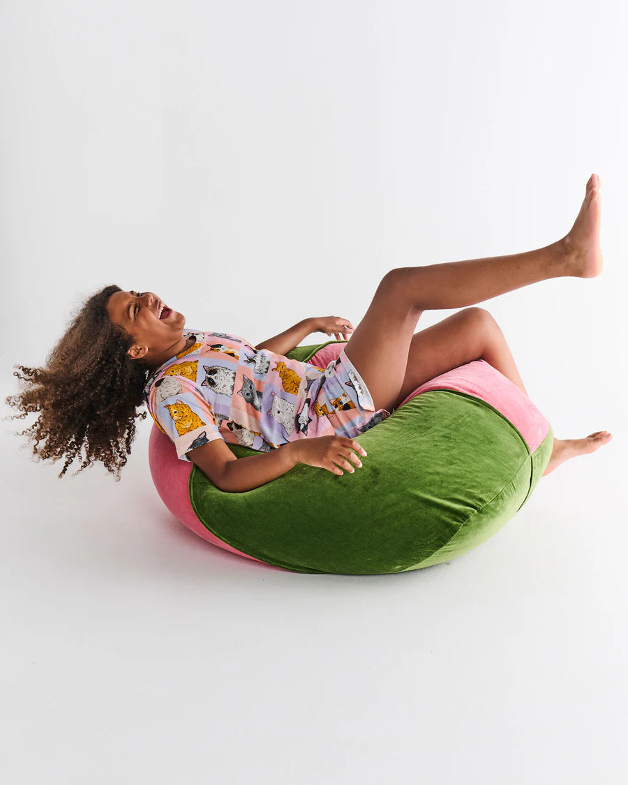 Prickly Pear Velvet Beanbag - Kip & Co.
