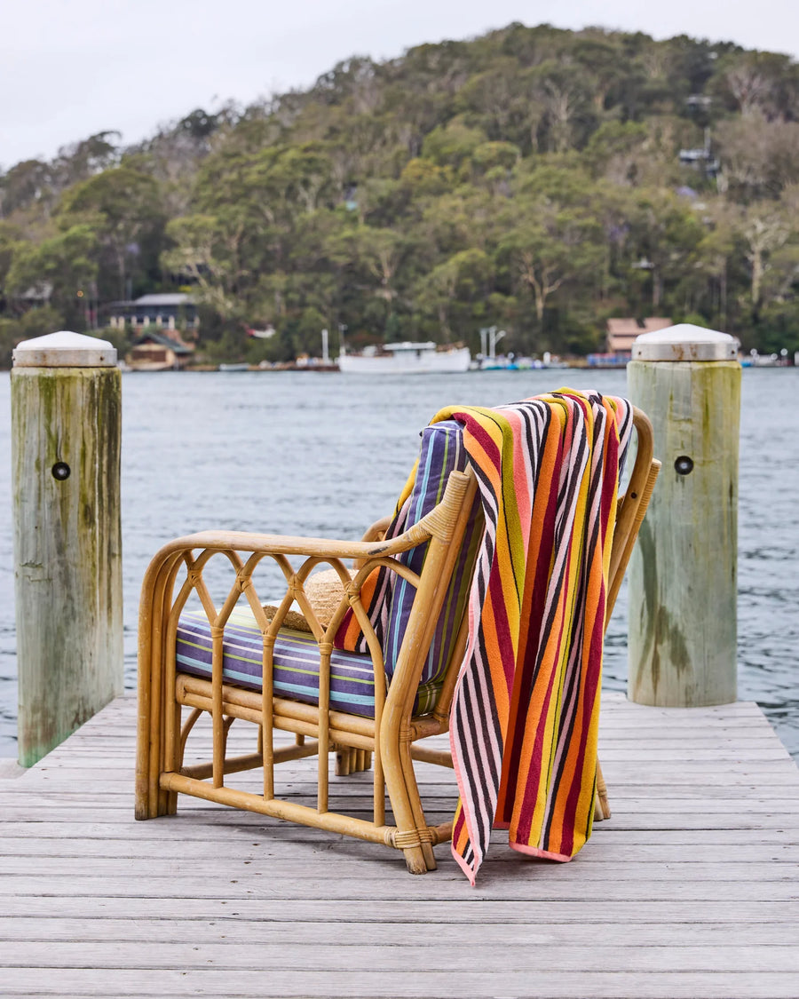 Casablanca Stripe Terry Beach Towel - Kip & Co.