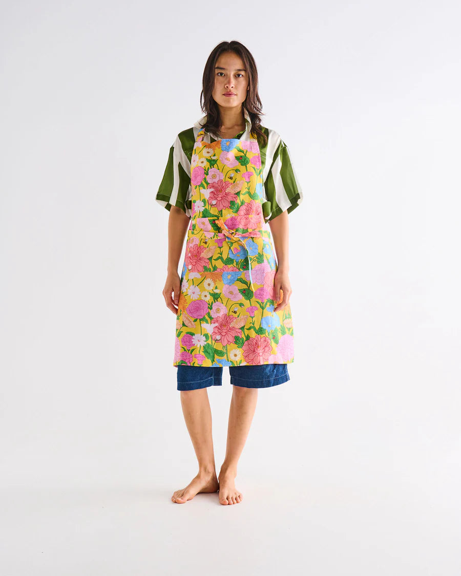 Follow The Sun Yellow Apron - Kip & Co.