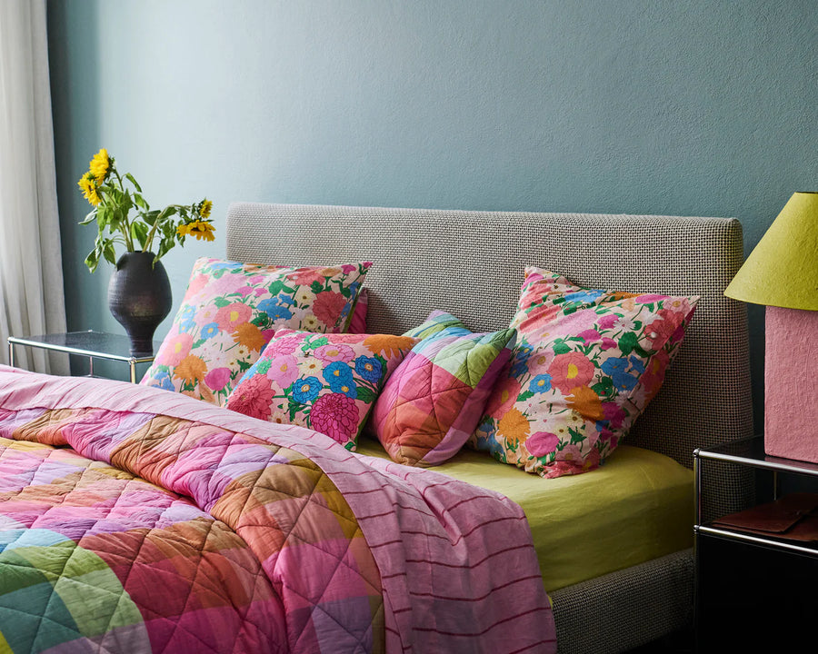 Follow The Sun Organic Cotton European Pillowcase Set - Kip & Co.