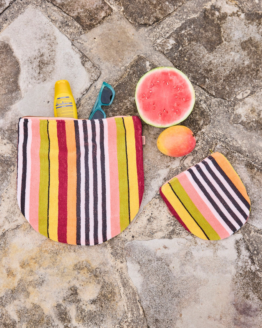 Casablanca Stripe Terry Beach Carry All Pouch - Kip & Co.