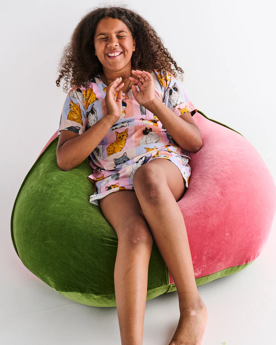 Prickly Pear Velvet Beanbag - Kip & Co.