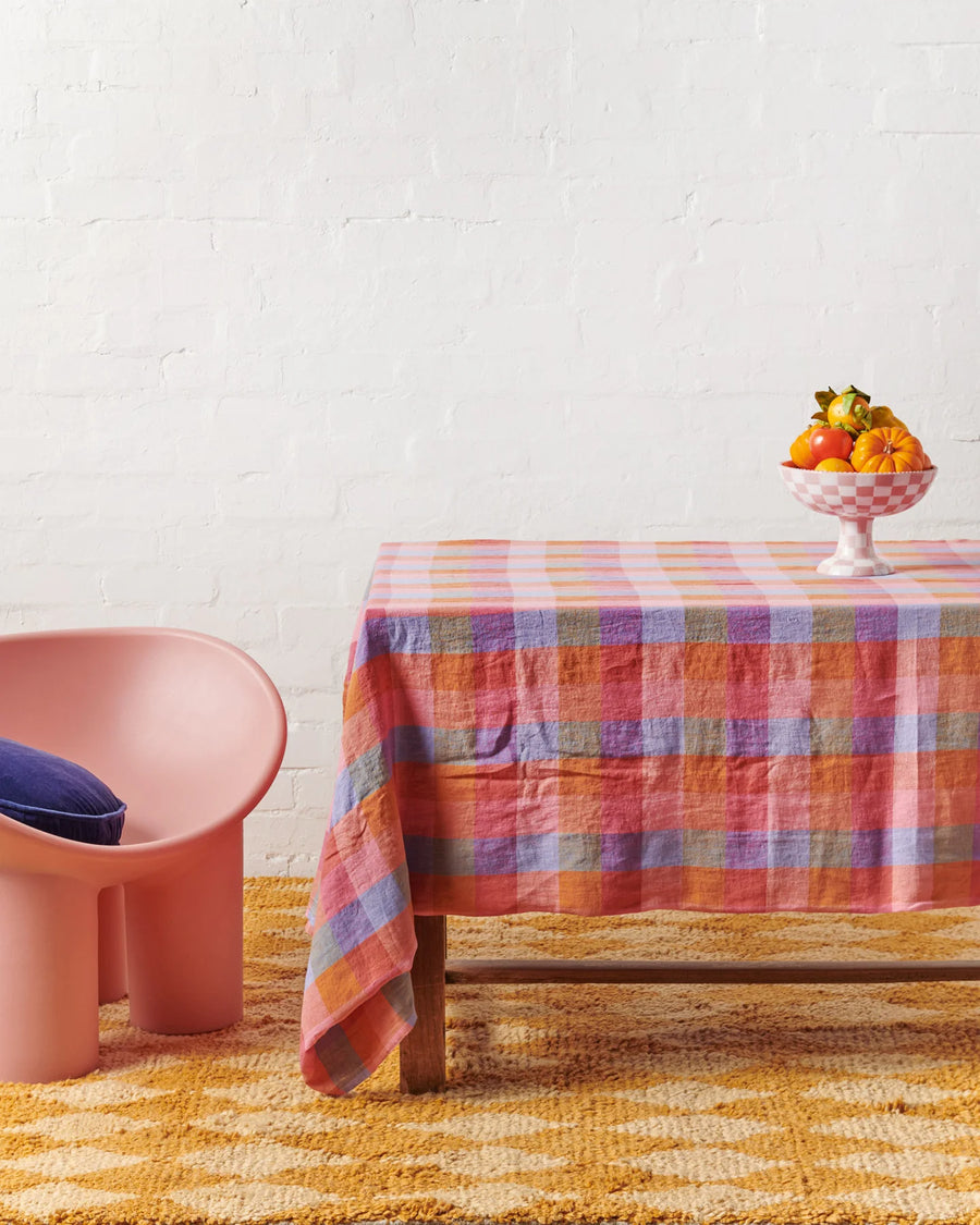 Tutti Frutti Round Linen Tablecloth - Kip & Co.