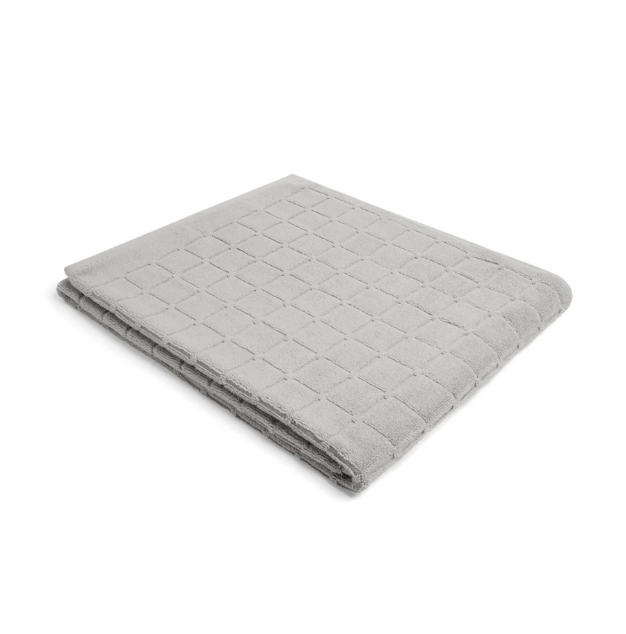 Stone Bath Sheet - Raised Grid - Loop Home
