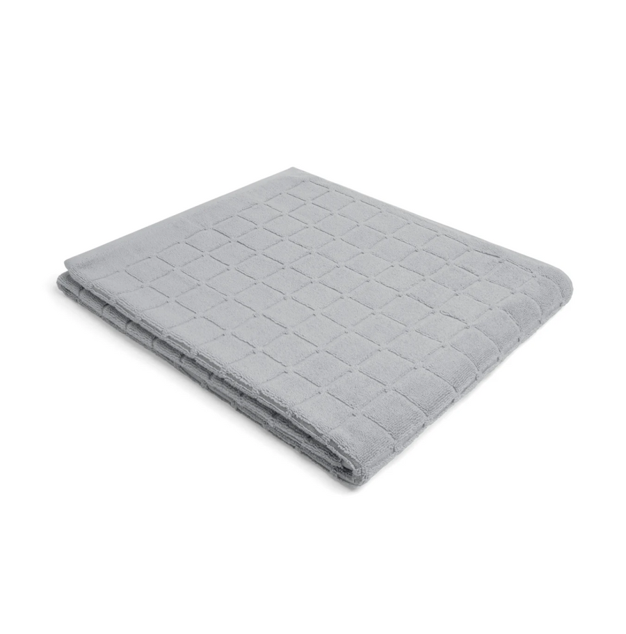 Stone Bath Towel - Raised Grid - Loop Home