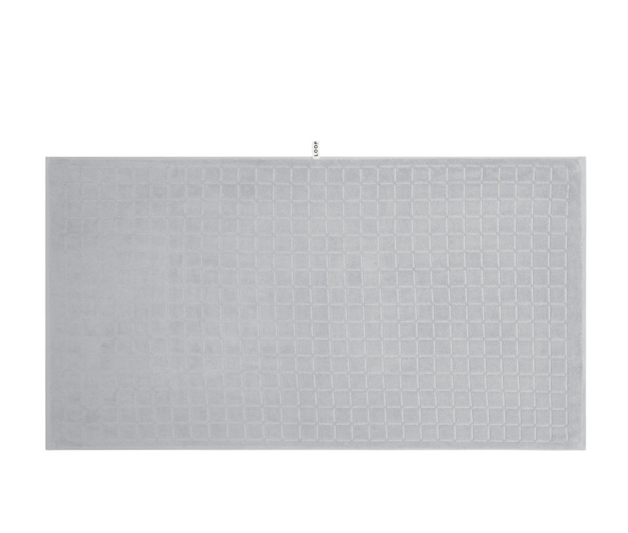 Stone Bath Towel - Raised Grid - Loop Home