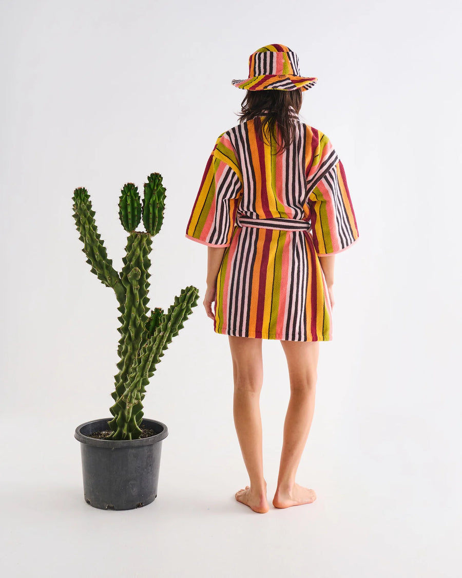 Casablanca Stripe Terry Mini Bath Robe - Kip & Co.