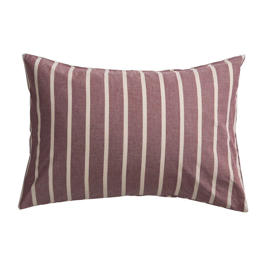 Abrielle Cotton Pillowcase Set - Mahogany - Sage & Clare