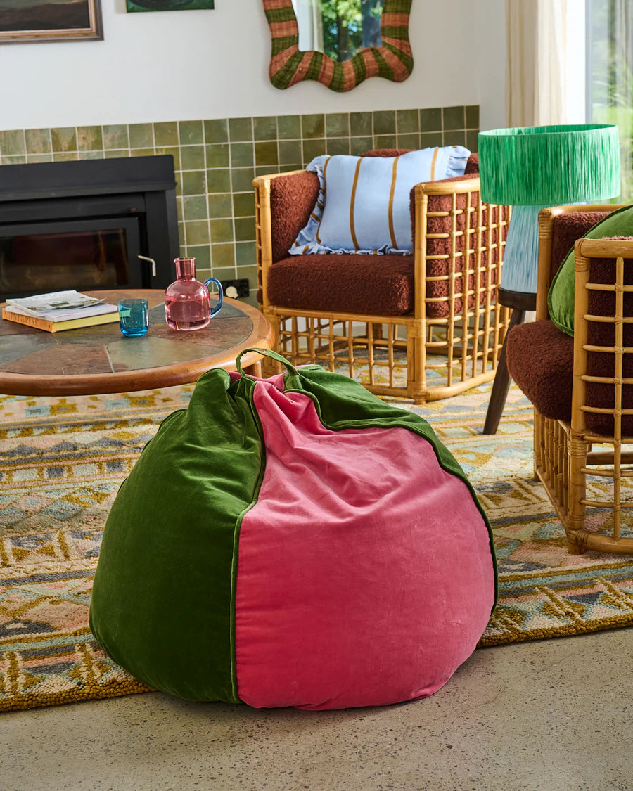 Prickly Pear Velvet Beanbag - Kip & Co.
