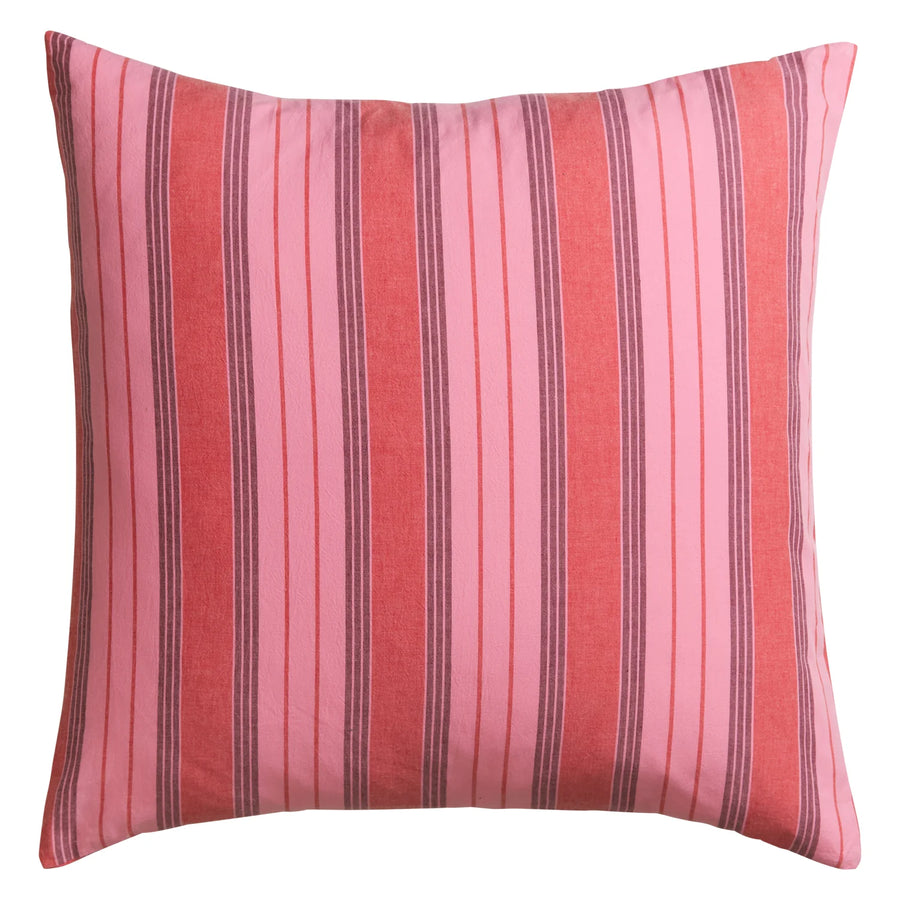 Brigitte Cotton Euro Pillowcase Set - Scarlet - Sage & Clare