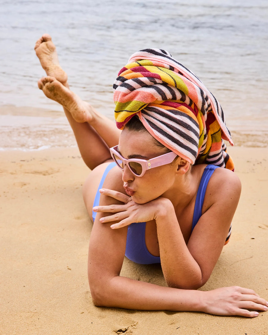 Casablanca Stripe Terry Beach Towel - Kip & Co.