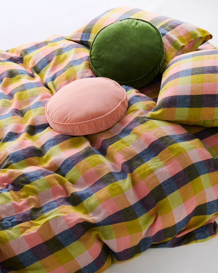 Campsite Velvet Pea Cushion - Kip & Co.