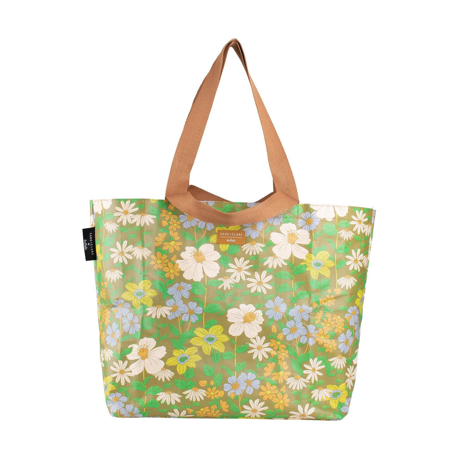 Classic Shopper Tote  - Floria - Sage and Clare x Kollab