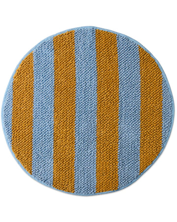 Como Stripe Round Bath Mat - Kip & Co.