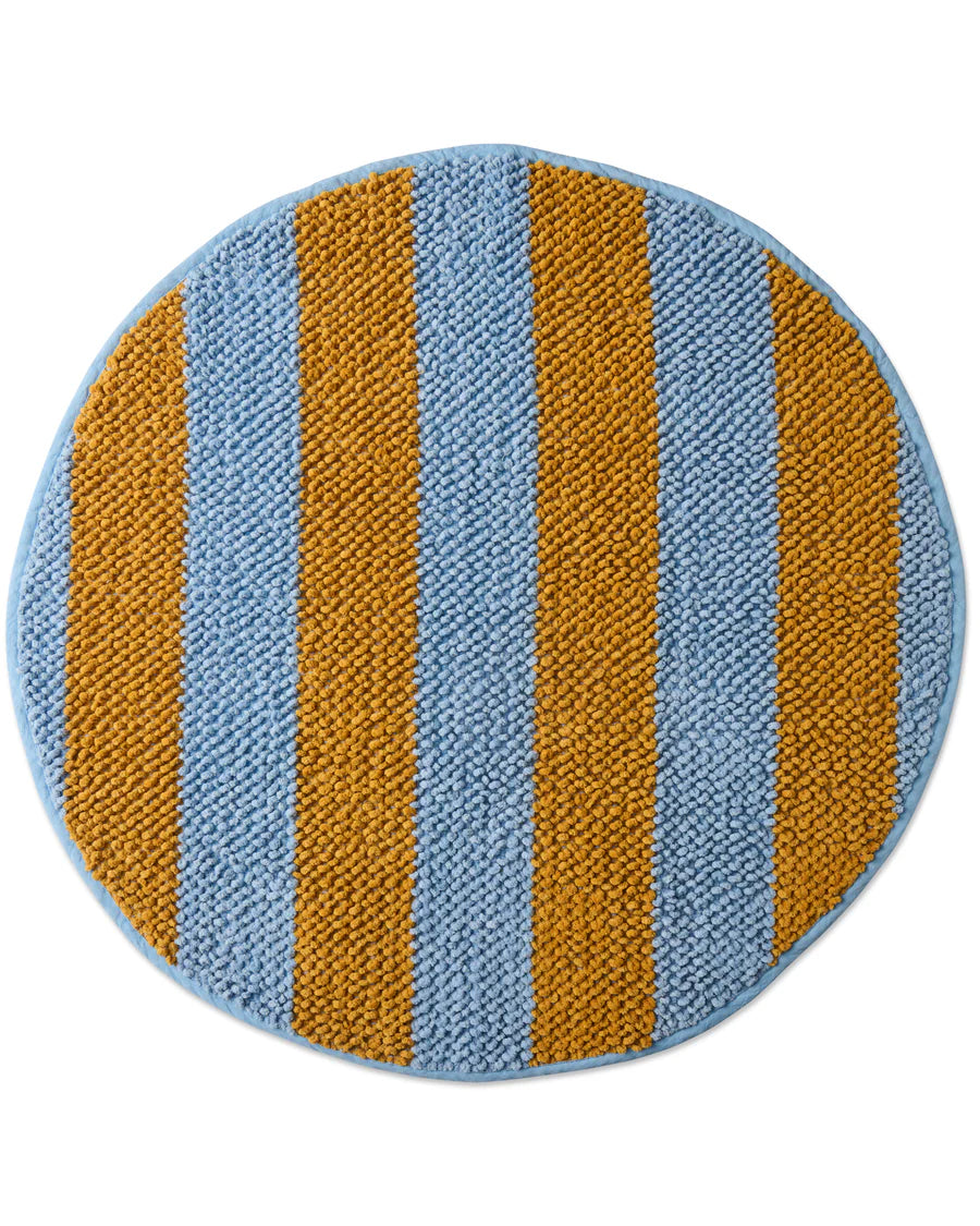 Como Stripe Round Bath Mat - Kip & Co.