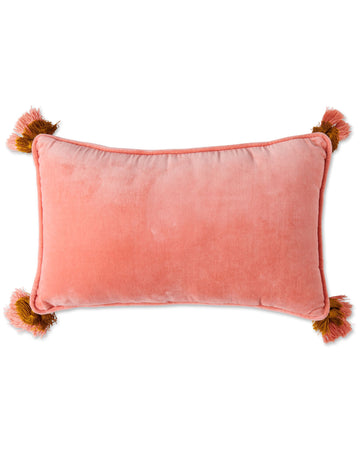 Coral Velvet Souk Cushion - Kip & Co.