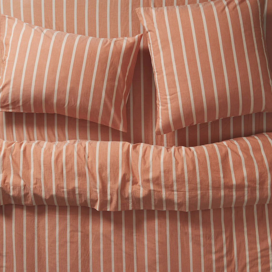 Abrielle Cotton Euro Pillowcase Set - Creme Caramel - Sage & Clare