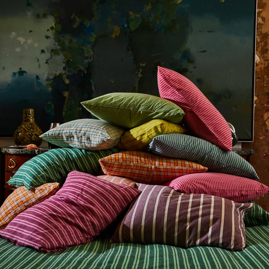 Abrielle Cotton Pillowcase Set - Mahogany - Sage & Clare