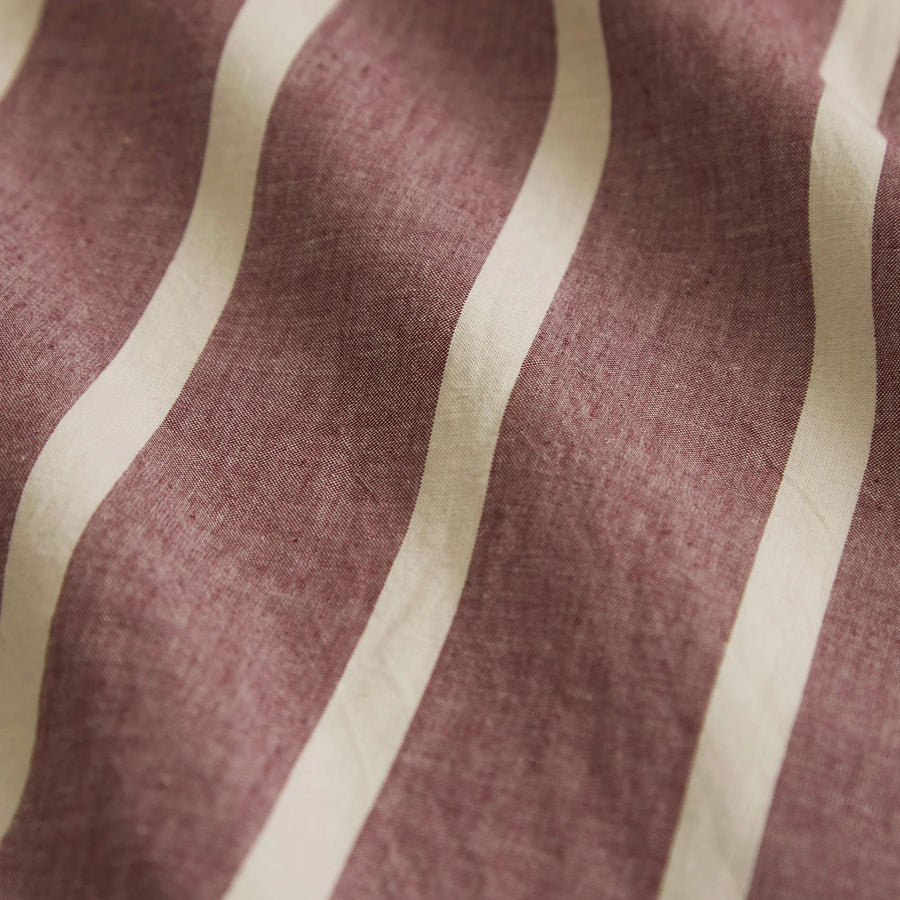 Abrielle Cotton Quilt Cover - Mahogany - Sage & Clare