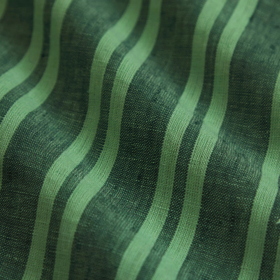 Nadine Linen Euro Pillowcase Set - Forest - Sage & Clare
