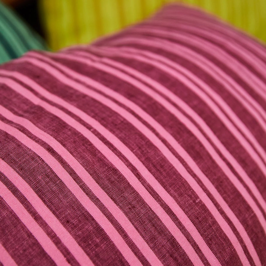 Nadine Linen Pillowcase Set - Mahogany - Sage & Clare