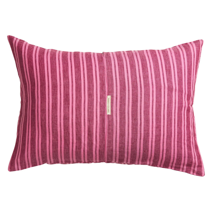 Nadine Linen Pillowcase Set - Mahogany - Sage & Clare