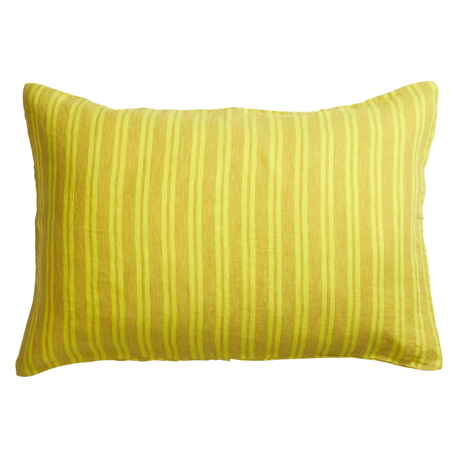 Nadine Linen Pillowcase Set - Olive - Sage & Clare