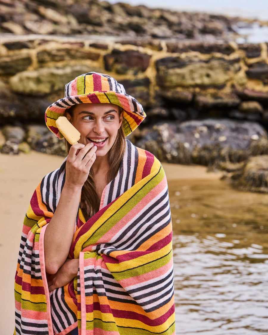 Casablanca Stripe Terry Beach Towel - Kip & Co.