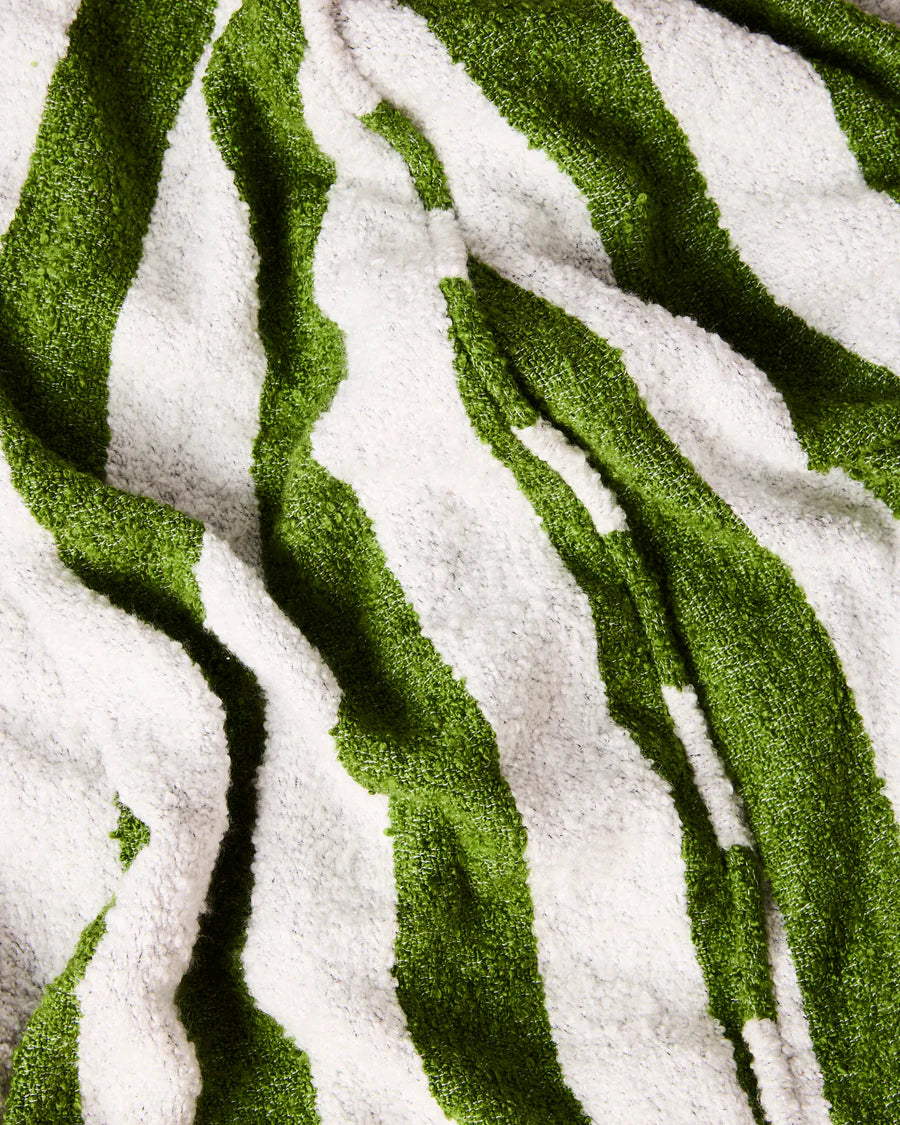 Moss Stripe Boucle Beanbag - Kip & Co.