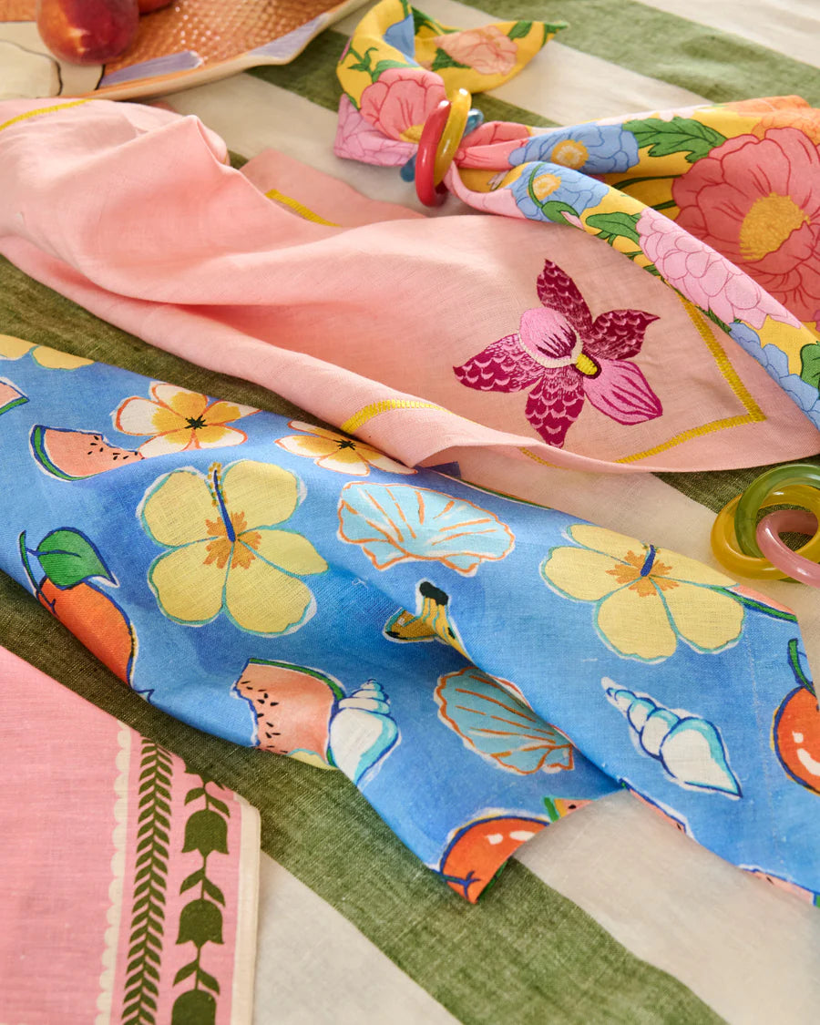 Follow The Sun Yellow 4P Napkin Set - Kip & Co.