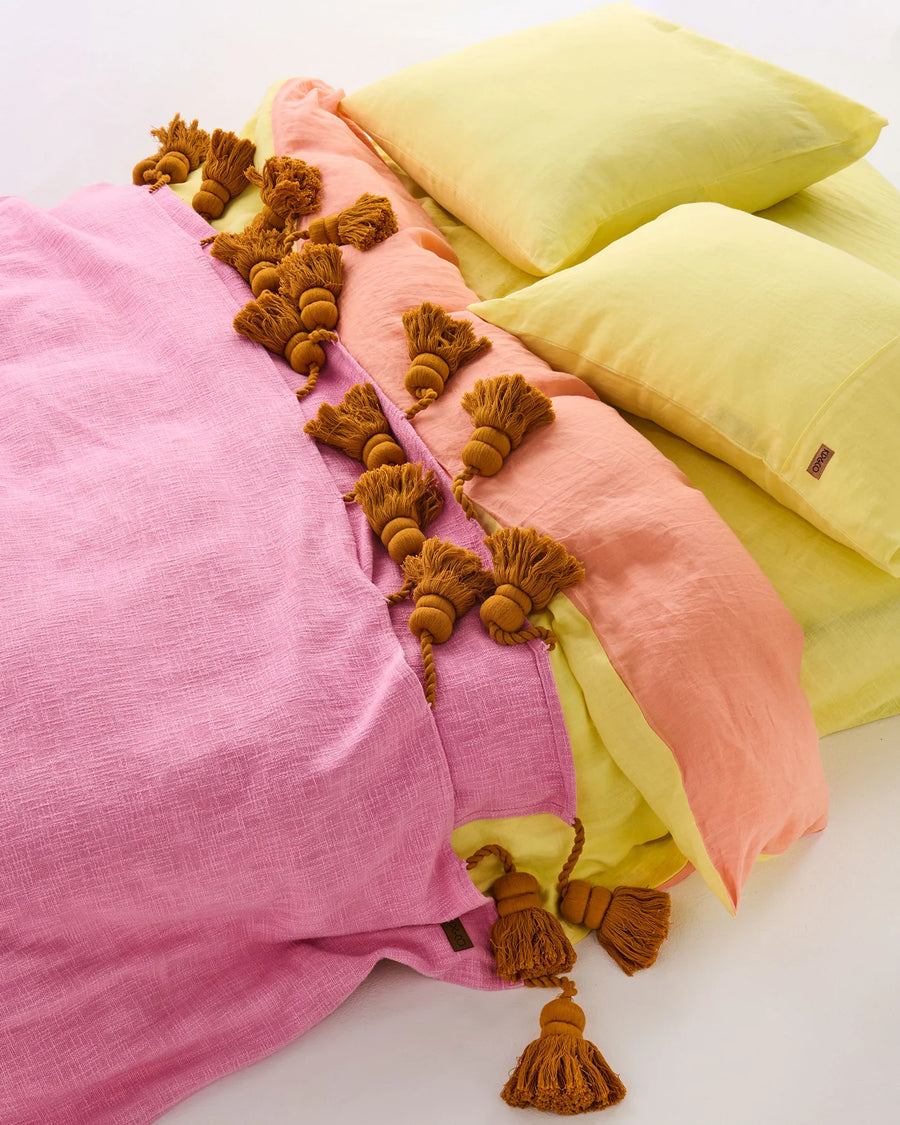 Sunset Delight Tassel Throw - Kip & Co.