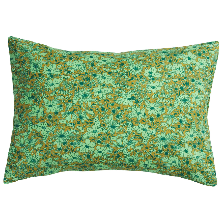 Evette Cotton Pillowcase Set - Olive - Sage & Clare