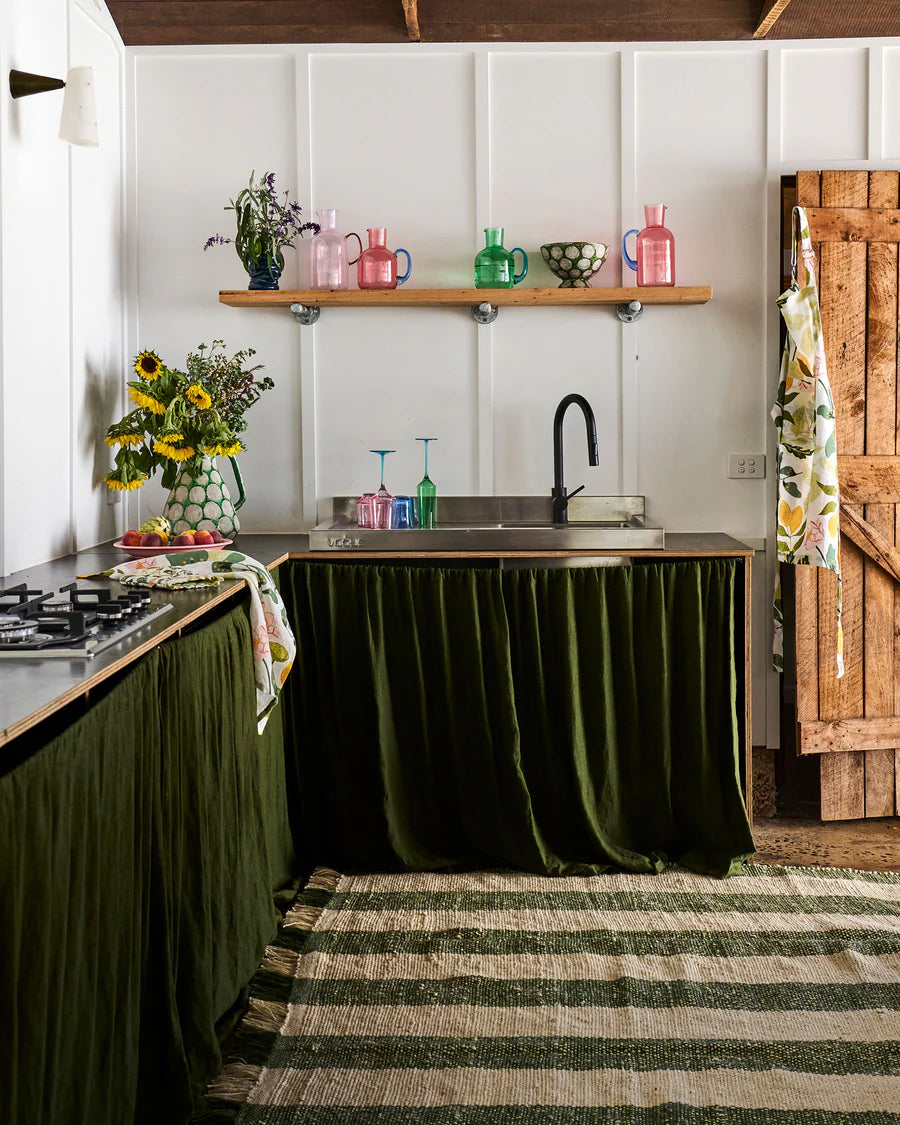 Moss Stripe Jute Rug - Kip & Co.