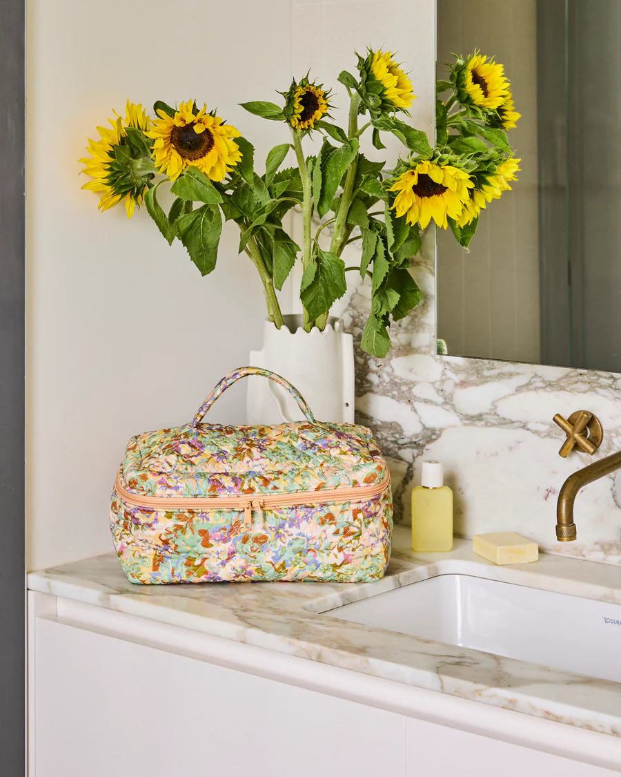 Forever Mine Quilted Cotton Toiletry Case - Kip & Co.