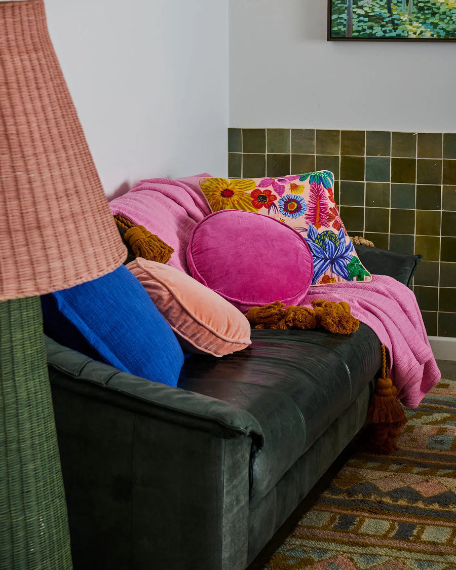 Sunset Delight Tassel Throw - Kip & Co.