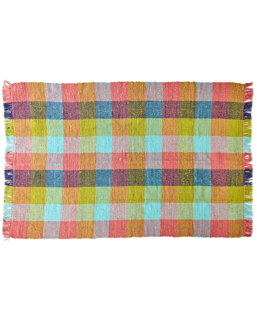 Florida Tartan Jute Rug - Kip & Co.