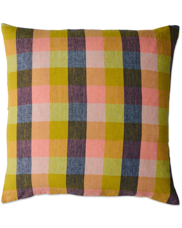 Florida Tartan Linen European Pillowcase Set - Kip & Co.