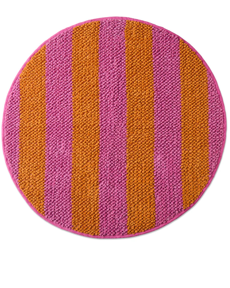 Fun Times Stripe Round Bath Mat - Kip & Co.