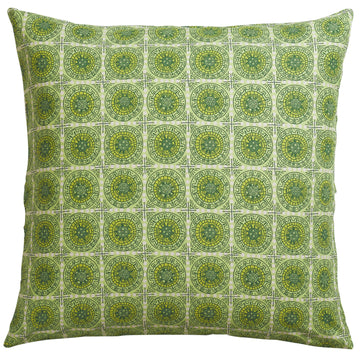 Gabriella Cotton Euro Pillowcase Set - Key Lime - Sage & Clare