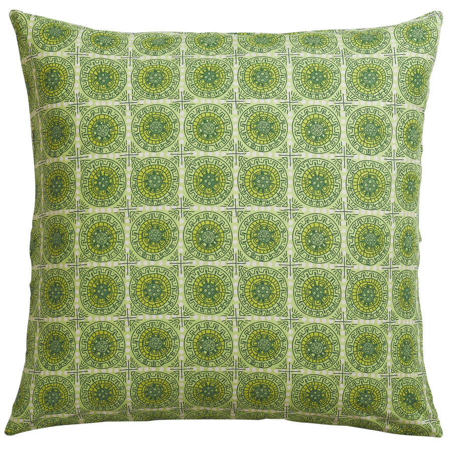 Gabriella Cotton Euro Pillowcase Set - Key Lime - Sage & Clare