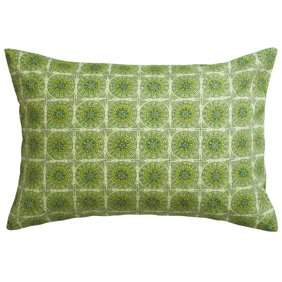Gabriella Cotton Pillowcase Set - Key Lime - Sage & Clare
