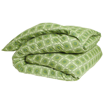 Gabriella Cotton Quilt Cover - Key Lime - Sage & Clare