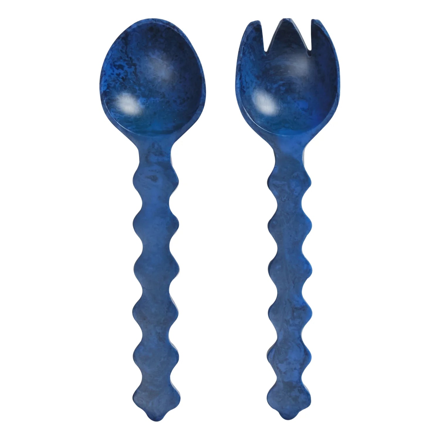 Gisele Salad Servers - Azure - Sage & Clare