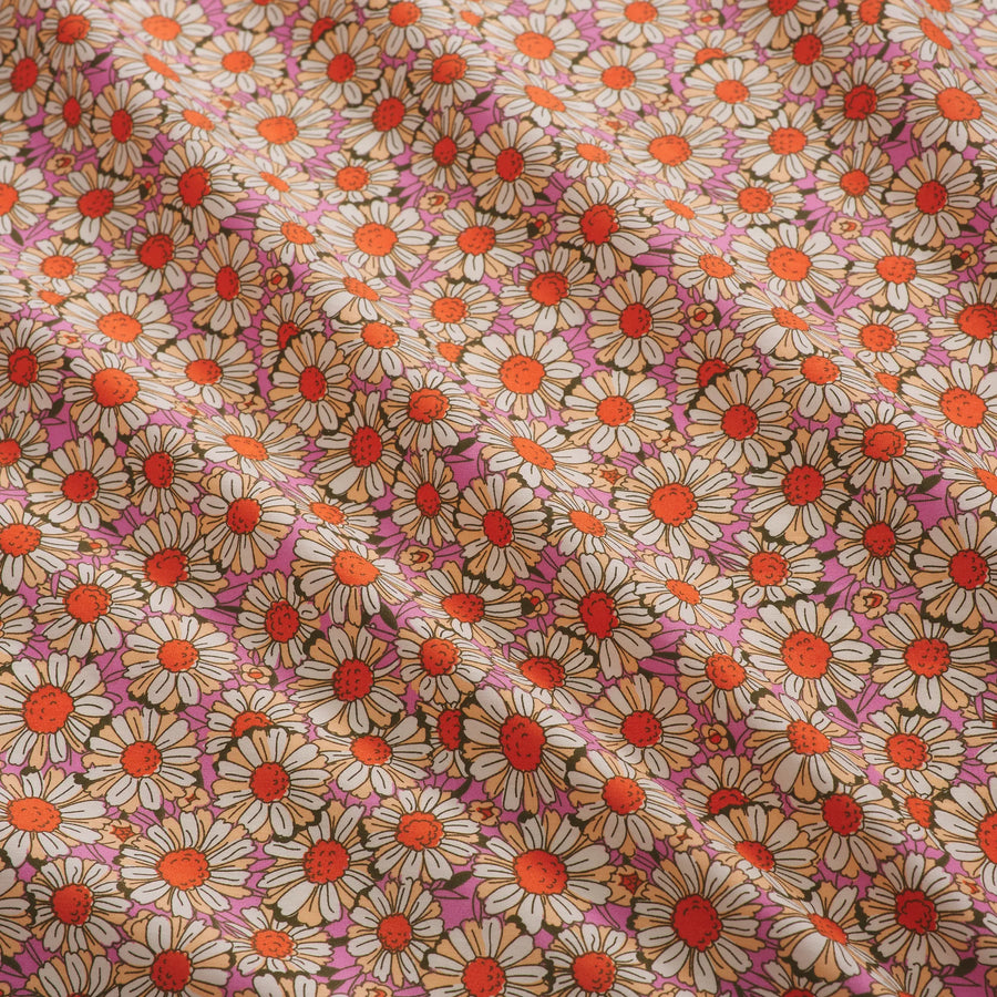 Posie Cotton Euro Pillowcase Set - Dahlia - Sage & Clare