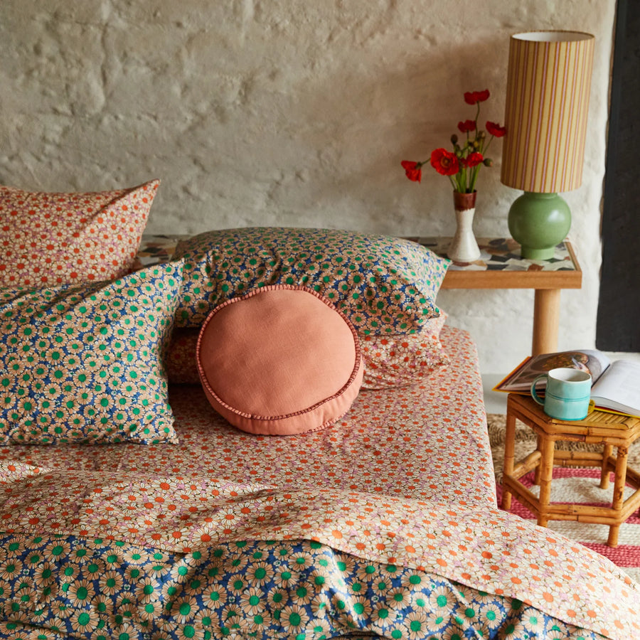 Posie Cotton Euro Pillowcase Set - Dahlia - Sage & Clare